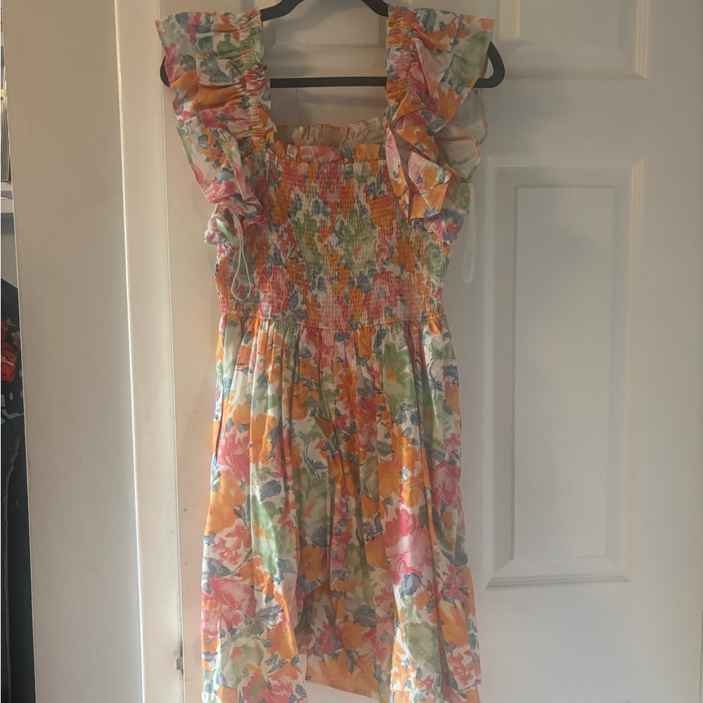 Entro Floral Ruffle Mini Dress - Multicolor